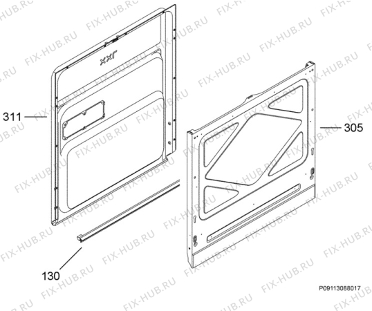 Схема №12 F78002VI0P/AU с изображением Блок управления для электропосудомоечной машины Aeg 973911434099009